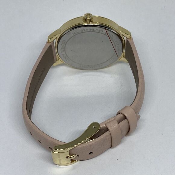 Michael Kors MK2558 Hartman Women's Pink Leather Analog Dial Quartz Watch UC797 - Picture 11 of 12